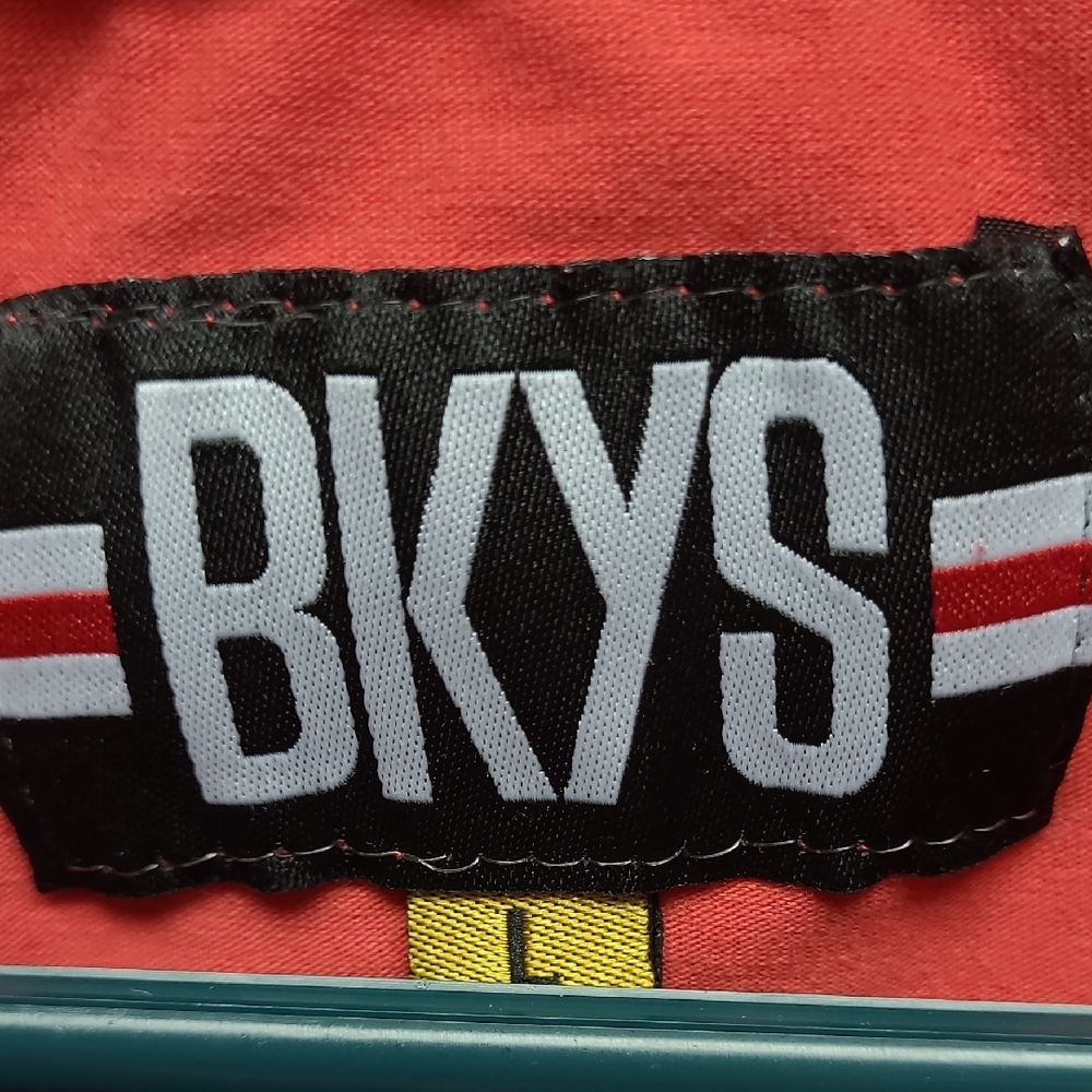 BKYS  Red emroidered Hologram Multicolor Graphic Tee with Lucky Charm Design L - Picture 2 of 12